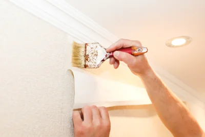 Pose de papier peint au Malzieu-Forain — revêtements muraux et toiles de verre